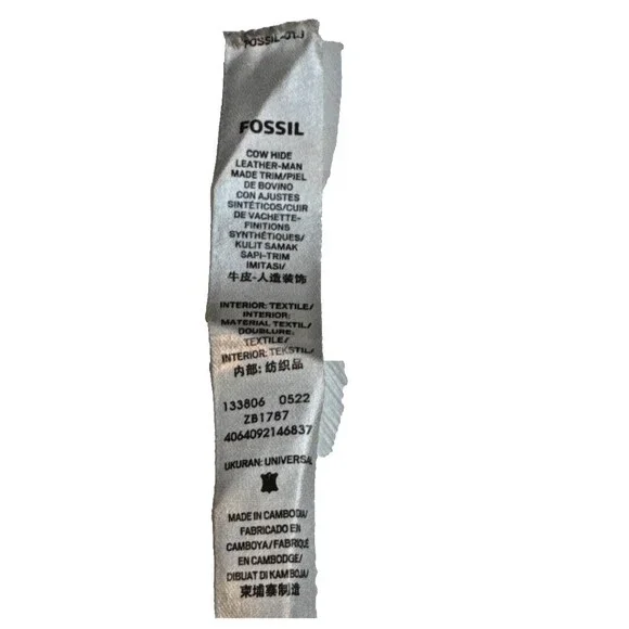 Fossil Heritage Mini Flap Crossbody Bag Brown Leather  EUC - Picture 12 of 16